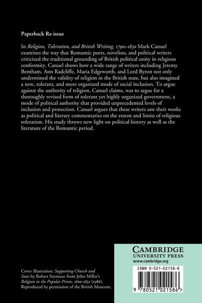 Produktbild: Religion, Toleration, and British Writing, 1790 1830