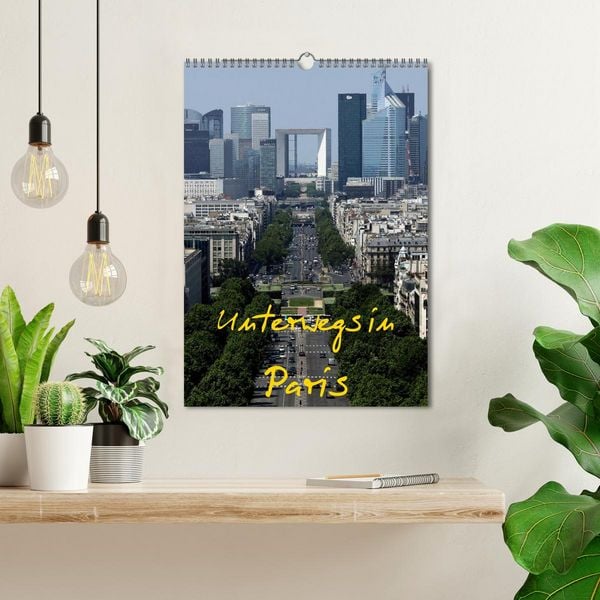 Produktbild: Unterwegs in Paris (Wandkalender 2026 DIN A3 hoch), CALVENDO Monatskalender