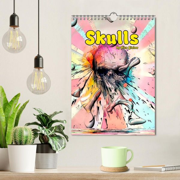 Produktbild: Skulls by Nico Bielow (Wall Calendar 2026 DIN A4 portrait), CALVENDO 12 Month Wall Calendar