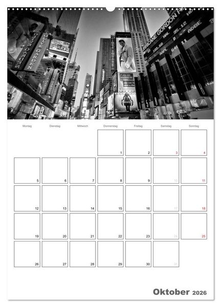 Produktbild: NEW YORK Skylines (Wandkalender 2026 DIN A2 hoch), CALVENDO Monatskalender
