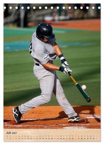 Produktbild: Baseball Power (Tischkalender 2027 DIN A5 hoch), CALVENDO Monatskalender