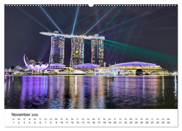 Produktbild: Singapur - Perle S&uuml;dostasiens (Wandkalender 2026 DIN A2 quer), CALVENDO Monatskalender
