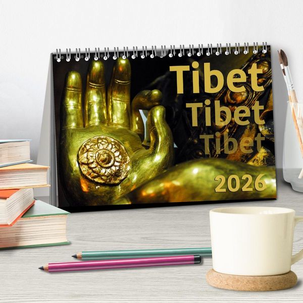 Produktbild: Tibet - Tibet - Tibet 2026 (Tischkalender 2026 DIN A5 quer), CALVENDO Monatskalender