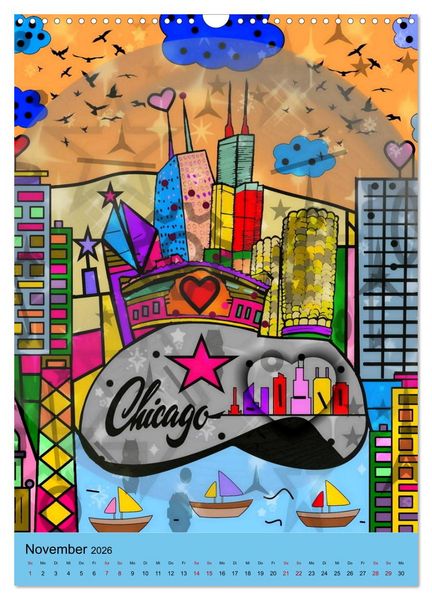 Produktbild: United States Pop Art von Nico Bielow (Wandkalender 2026 DIN A3 hoch), CALVENDO Monatskalender