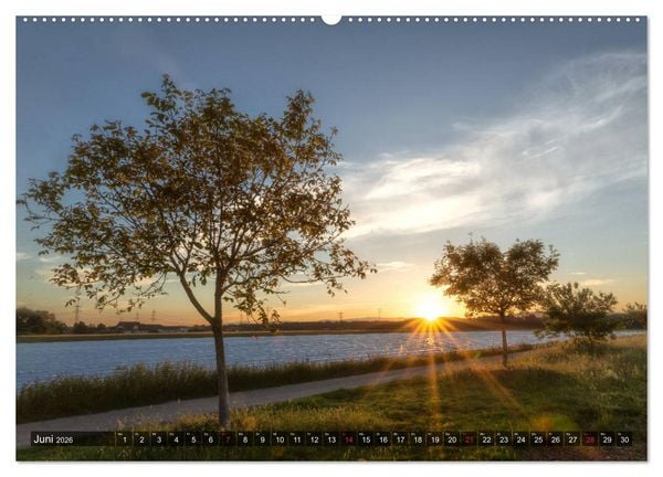 Produktbild: Ketsch am Rhein (hochwertiger Premium Wandkalender 2026 DIN A2 quer), Kunstdruck in Hochglanz