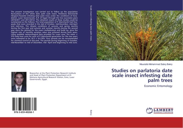 Produktbild: Studies on parlatoria date scale insect infesting date palm trees