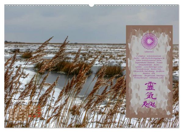 Produktbild: REIKI - Chakrameditation (Wandkalender 2026 DIN A2 quer), CALVENDO Monatskalender