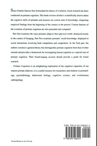 Produktbild: Primate Cognition
