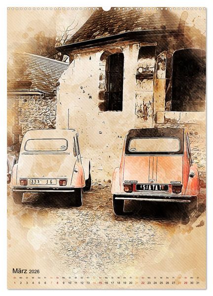 Produktbild: Die Ente - Automobil Legende (hochwertiger Premium Wandkalender 2026 DIN A2 hoch), Kunstdruck in Hochglanz