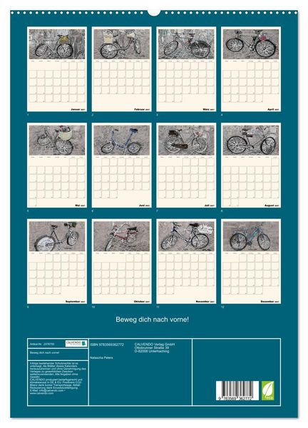 Produktbild: Beweg dich nach vorne! (hochwertiger Premium Wandkalender 2027 DIN A2 hoch), Kunstdruck in Hochglanz