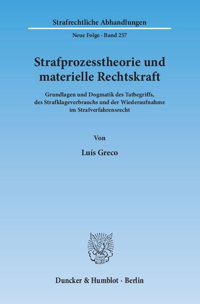 Produktbild: Strafprozesstheorie und materielle Rechtskraft.