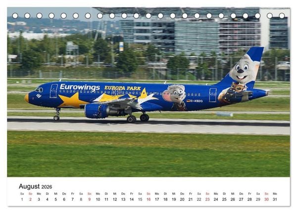Produktbild: Die sch&ouml;nsten Airliner (Tischkalender 2026 DIN A5 quer), CALVENDO Monatskalender