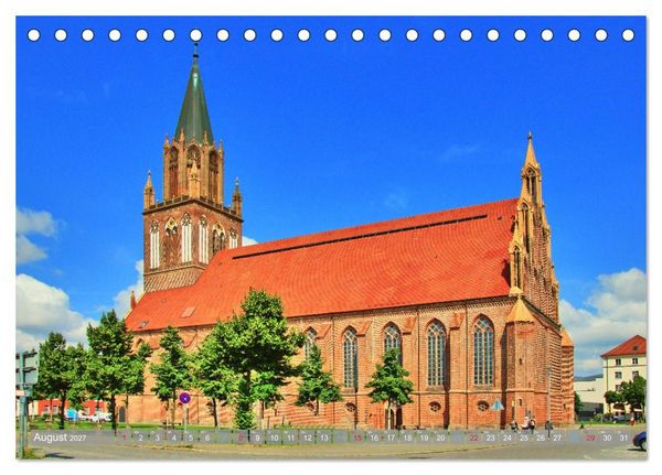 Produktbild: Neubrandenburg - Stadt der 4 T&uuml;rme (Tischkalender 2027 DIN A5 quer), CALVENDO Monatskalender