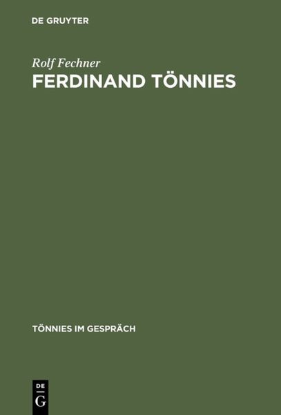 Produktbild: Ferdinand T&ouml;nnies