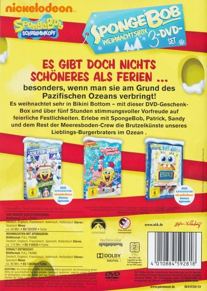 Produktbild: SpongeBob Schwammkopf - Weihnachtsbox [3 DVDs]