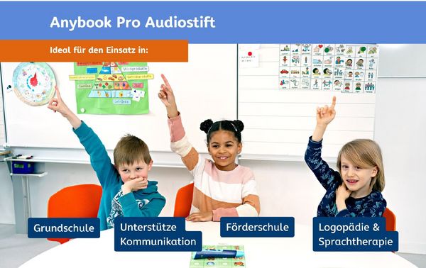 Produktbild: Anybook Pro Audiostift inkl. Jahreslizenz f&uuml;r Codes zum Drucken & Kopieren