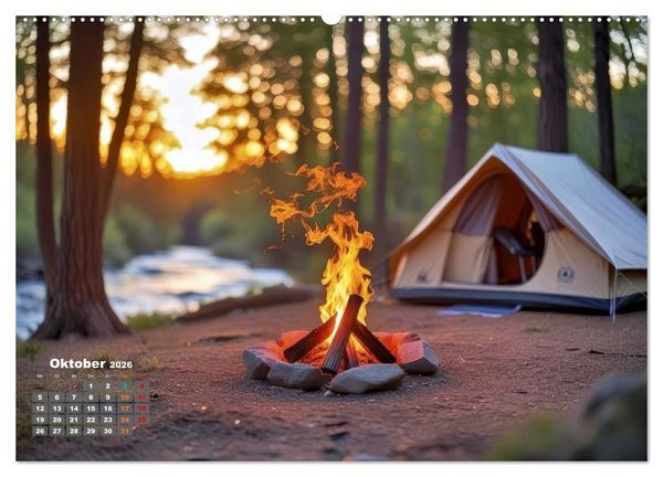 Produktbild: Camping-Life und Abenteuer (hochwertiger Premium Wandkalender 2026 DIN A2 quer), Kunstdruck in Hochglanz