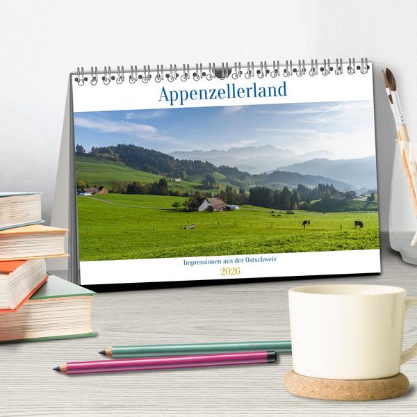 Produktbild: Appenzellerland (Tischkalender 2026 DIN A5 quer), CALVENDO Monatskalender