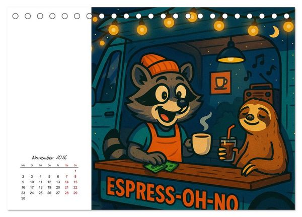 Produktbild: Pfoten, Pelz & Power-Jobs (Tischkalender 2026 DIN A5 quer), CALVENDO Monatskalender