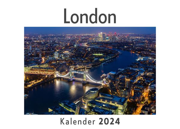 Produktbild: London (Wandkalender 2024, Kalender DIN A4 quer, Monatskalender im Querformat mit Kalendarium, Das perfekte Geschenk)