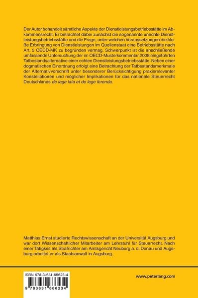 Produktbild: Die Dienstleistungsbetriebsst&auml;tte im Abkommensrecht