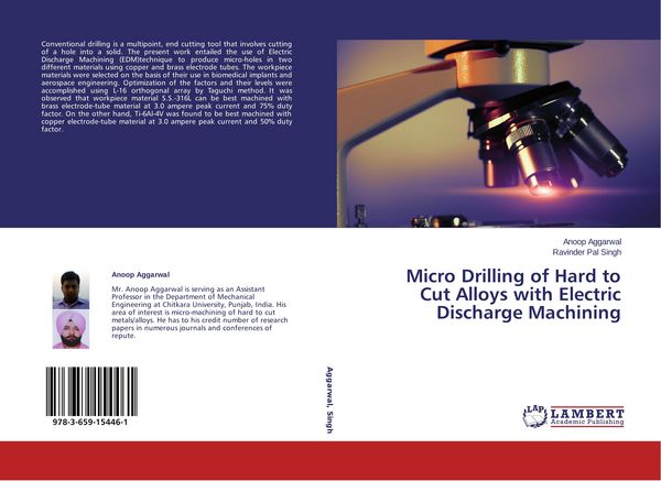 Produktbild: Micro Drilling of Hard to Cut Alloys with Electric Discharge Machining