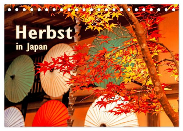 Produktbild: Herbst in Japan (Tischkalender 2026 DIN A5 quer), CALVENDO Monatskalender