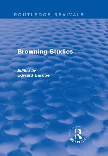 Produktbild: Browning Studies (Routledge Revivals)
