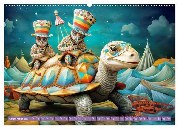 Produktbild: Zirkusfantasien - Bezaubernd fremdartig (Wandkalender 2026 DIN A2 quer), CALVENDO Monatskalender