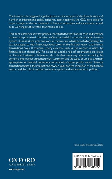 Produktbild: Taxation and the Financial Crisis