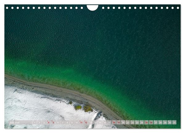 Produktbild: neunziggrad photoart: die erde von oben (Wandkalender 2026 DIN A4 quer), CALVENDO Monatskalender