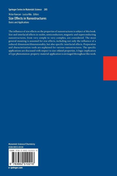 Produktbild: Size Effects in Nanostructures