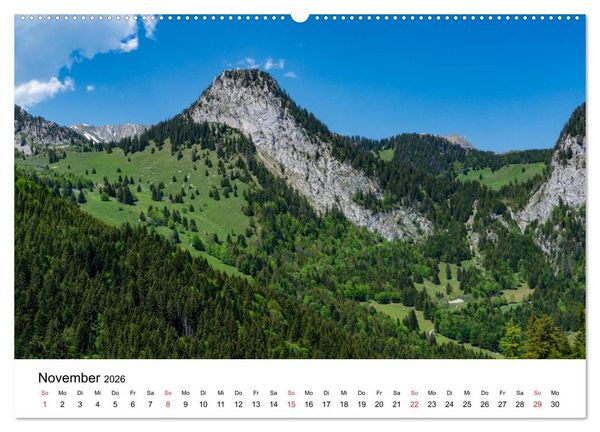 Produktbild: Gesichter der Schweiz - Walliser Weiden (hochwertiger Premium Wandkalender 2026 DIN A2 quer), Kunstdruck in Hochglanz