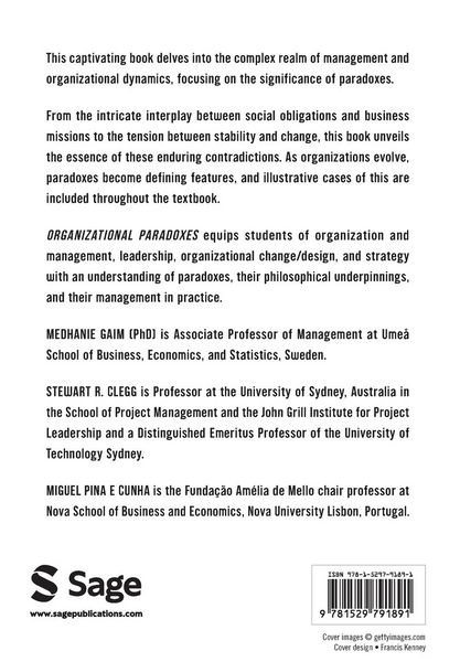Produktbild: Organizational Paradoxes