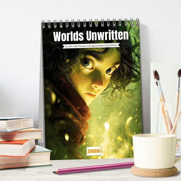 Produktbild: Worlds Unwritten (Tischkalender 2026 DIN A5 hoch), CALVENDO Monatskalender