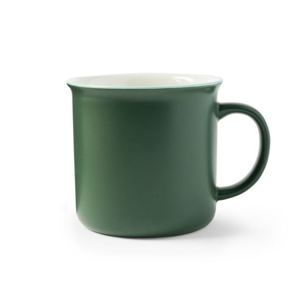 Produktbild: Kaffeetasse Emaillelook "Dunkelgrün"