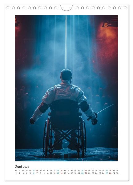 Produktbild: Unglaubliche Leistungen - Helden mit Handicap im Rampenlicht (Wandkalender 2026 DIN A4 hoch), CALVENDO Monatskalender