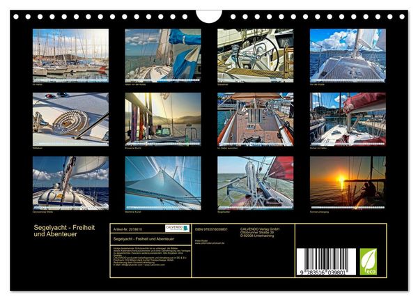Produktbild: Segelyacht - Freiheit und Abenteuer (Wandkalender 2026 DIN A4 quer), CALVENDO Monatskalender