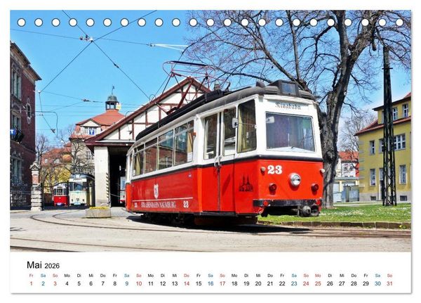 Produktbild: Naumburgs historische Stra&szlig;enbahn (Tischkalender 2026 DIN A5 quer), CALVENDO Monatskalender