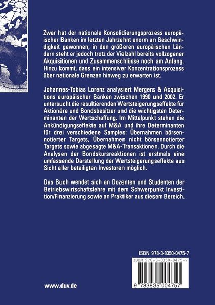 Produktbild: European Banking M&A