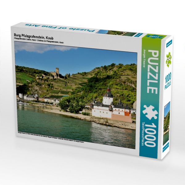 CALVENDO Puzzle Burg Pfalzgrafenstein, Kaub | 1000 Teile Lege-Größe 64 × 48 cm Foto-Puzzle für glückliche Stunden