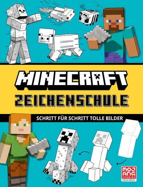 Produktbild: Minecraft Zeichenschule. Schritt f&uuml;r Schritt tolle Bilder