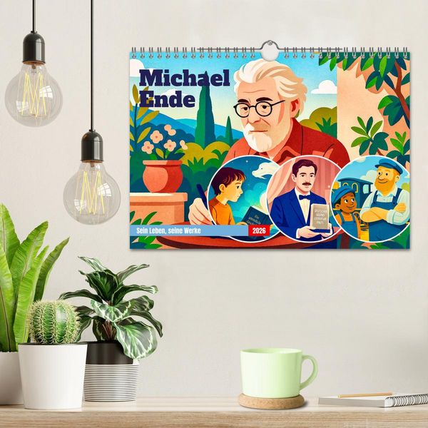Produktbild: Michael Ende (Wandkalender 2026 DIN A4 quer), CALVENDO Monatskalender
