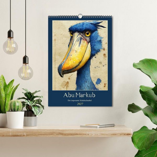 Produktbild: Abu Markub. Der imposante Schuhschnabel (Wandkalender 2027 DIN A3 hoch), CALVENDO Monatskalender