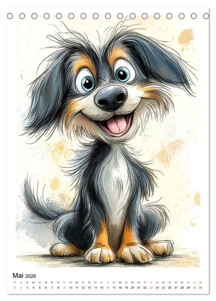 Produktbild: Hunde mit Humor (Tischkalender 2026 DIN A5 hoch), CALVENDO Monatskalender