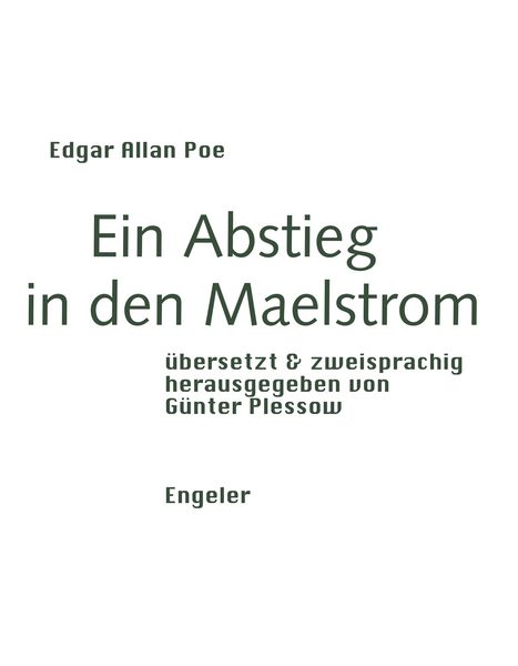 Produktbild: Ein Abstieg in den Maelstrom