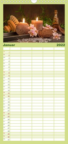 Produktbild: Urlaub f&uuml;r die Sinne - Familienplaner hoch (Wandkalender 2022 , 21 cm x 45 cm, hoch)