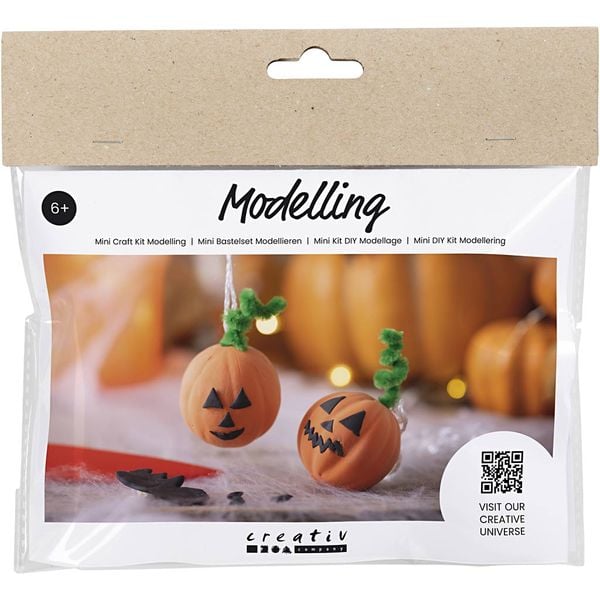 Produktbild: Creativ Company DIY Sets Modellieren Mini Kreativ Set Modellieren, K&uuml;rbis, Kreativ Box