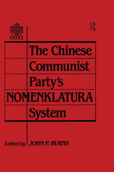 Produktbild: The Chinese Communist Party's Nomenklatura System