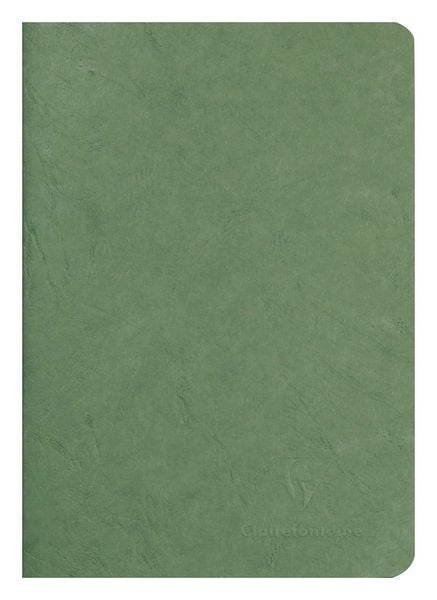Heft AgeBag A5 Leinen bl 48Bl grün